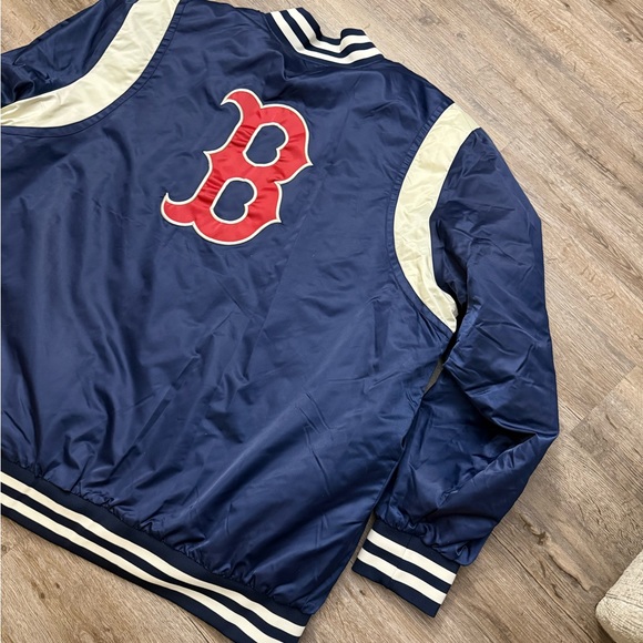 Starter • Boston Red Sox Vintage Varsity Style Satin Full Snap Jacket - Picture 7 of 14